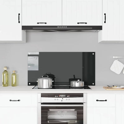 Vidaxl Splash Screen Kitchen 100x50 cm de vidrio templado negro