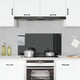 Vidaxl spatscherm keuken 100x50 cm gehard glas zwart