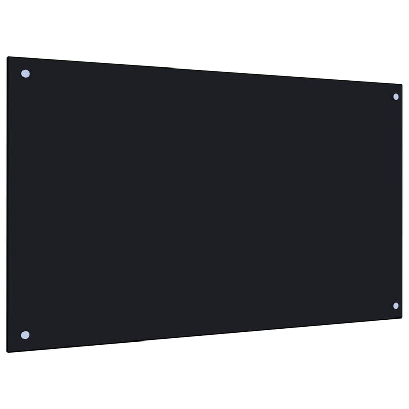 Vidaxl Splash Screen Kitchen 100x60 cm Termin Glass Negro