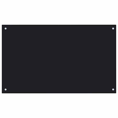 Vidaxl Splash Screen Kitchen 100x60 cm Termin Glass Negro