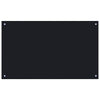 Vidaxl Splash Screen Kitchen cucina 100x60 cm Termina vetro nero