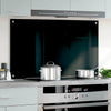 Vidaxl spatscherm keuken 100x60 cm gehard glas zwart