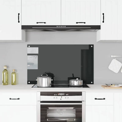 Vidaxl Splash Screen Kitchen 100x60 cm Termin Glass Negro