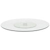 Vidaxl Servingboard Ruota vetro temperato da 60 cm trasparente