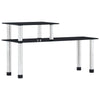 Vidaxl KeukensChap 45x16x26 cm de vidrio templado negro