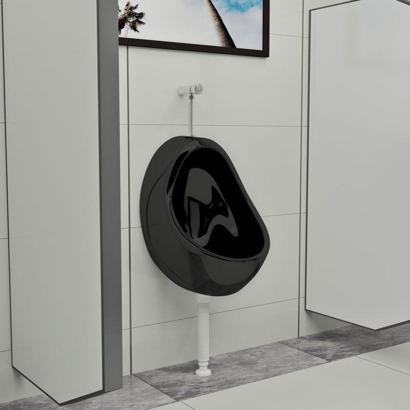 Vidaxl Wallurinoir con válvula de bobina cerámica negra