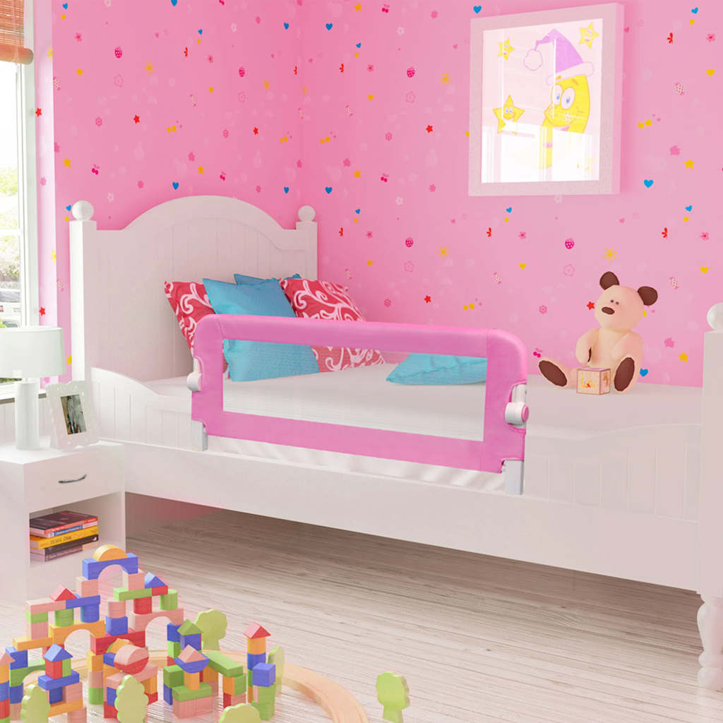 Vidaxl Bed Chart Niño de 120x42 cm de poliéster rosa