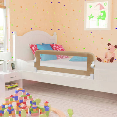 Vidaxl bedhekje peuter 120x42 cm polyester taupe