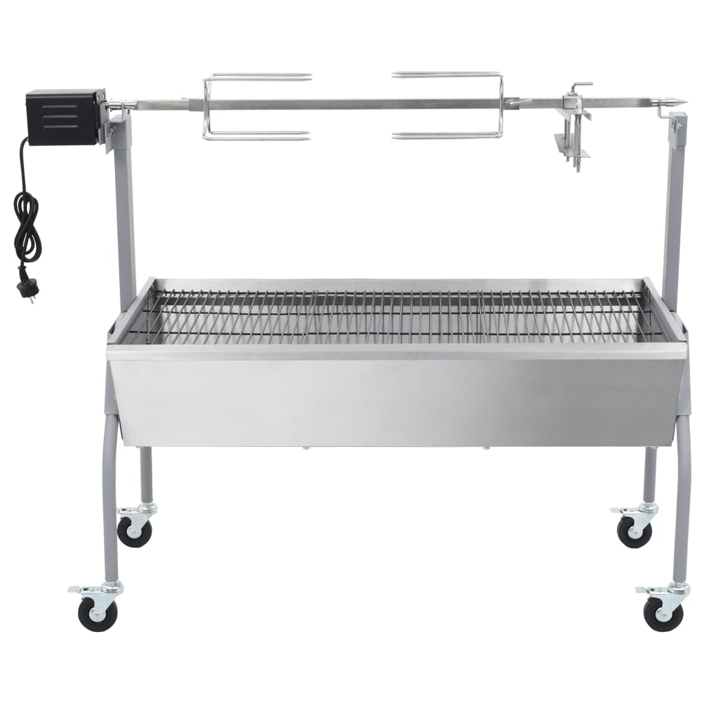 Vidaxl girando barbacoa con motor eléctrico