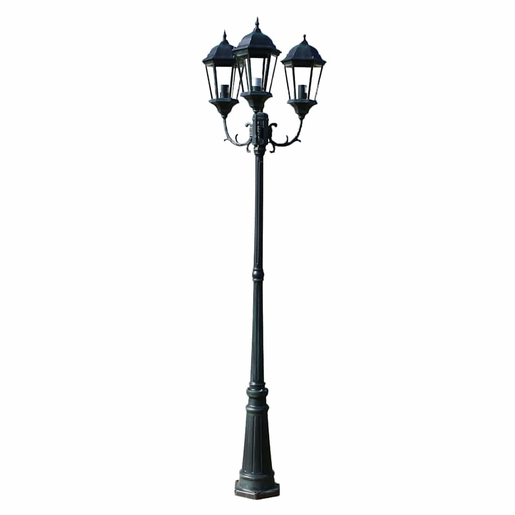 Vidaxl Garden Lant Brighton 3 Arms 230 cm Verde scuro