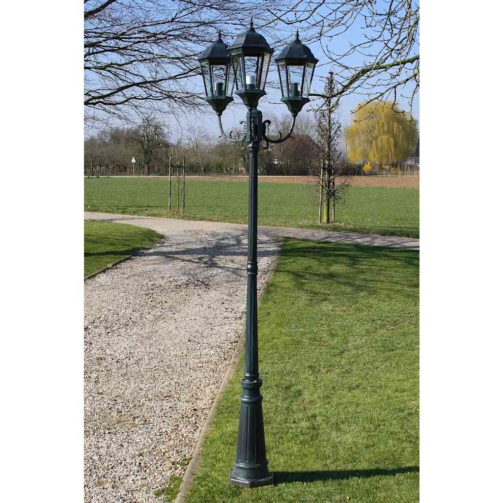 Vidaxl Garden Lant Brighton 3 Arms 230 cm Verde scuro