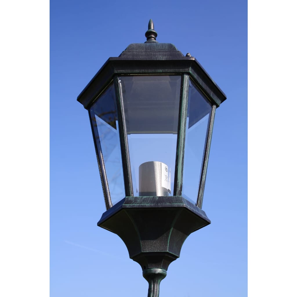 Vidaxl Garden Lantern con 2 braccia 230 cm in alluminio verde scuro nero