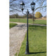 Vidaxl Garden Lantern con 2 braccia 230 cm in alluminio verde scuro nero