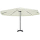 Vidaxl Parasol Samos 500 cm Aluminum white