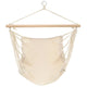 Vidaxl Cream pieghevole sedia