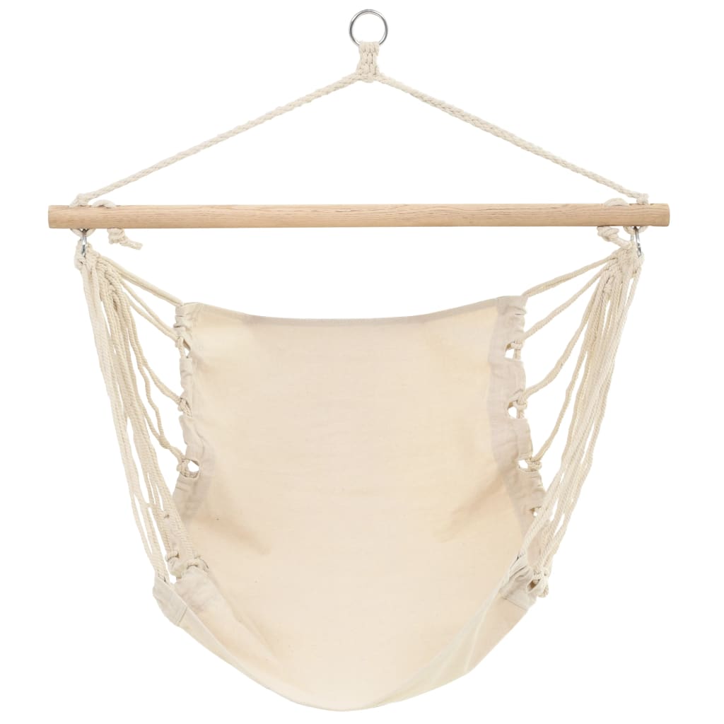 Vidaxl Cream pieghevole sedia