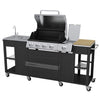 Vidaxl Cucina esterna con barbecue Montana 4 bruciatori