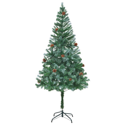 Vidaxl Kunstkerstboom con conos de pino 180 cm