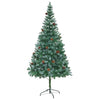 Vidaxl Kunstkerstboom con coni di pino 210 cm