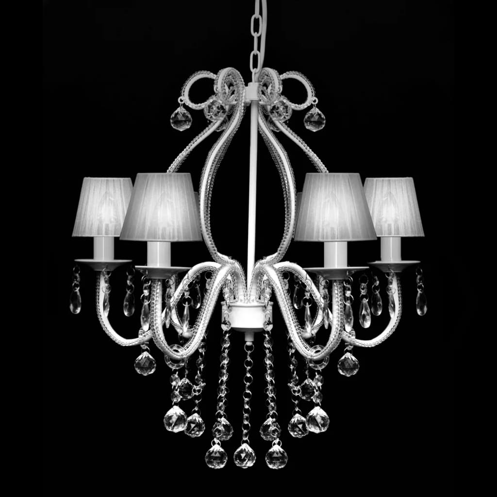 Vidaxl lampadario con 2300 cristalli bianchi