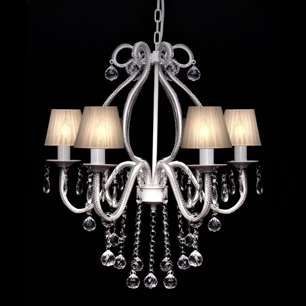 Vidaxl lampadario con 2300 cristalli bianchi