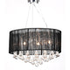 Vidaxl lampadario con 85 cristalli neri