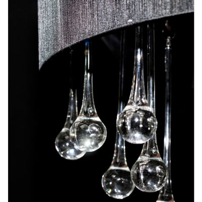 Vidaxl lampadario con 85 cristalli neri