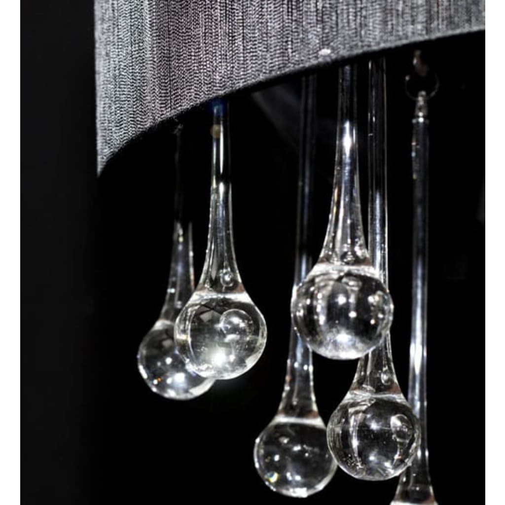Vidaxl lampadario con 85 cristalli neri