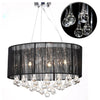 Vidaxl lampadario con 85 cristalli neri