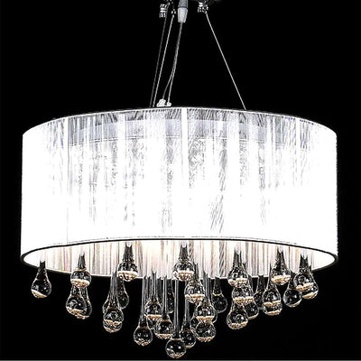 Vidaxl lampadario con 85 cristalli bianchi