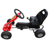Vidaxl skelter met pedalen rood