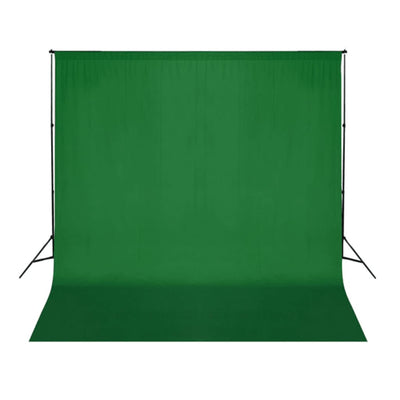 Vidaxl Background Chromakey 300x300 cm Cotton Green