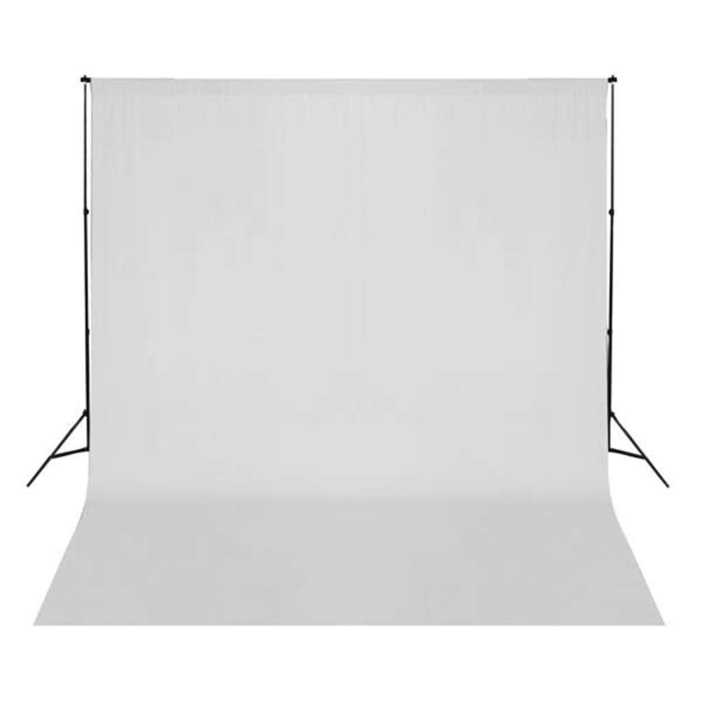 Fondo de Vidaxl sin blanca de algodón estándar de 300x300 cm