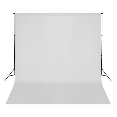 Fondo de Vidaxl sin blanca de algodón estándar de 300x300 cm