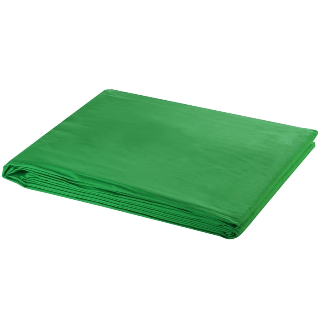 Vidaxl achtergrond zonder standaard chromakey 500x300 cm katoen groen