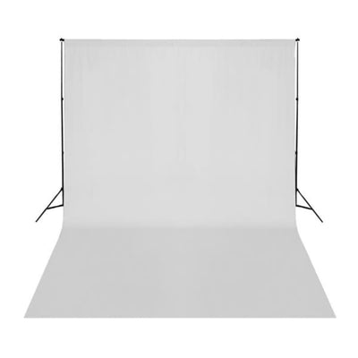 Fondo de Vidaxl sin 500x300 cm de algodón blanco