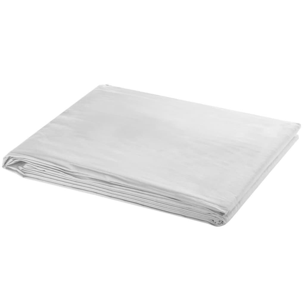 Sfondo Vidaxl senza bianco 600x300 cm di cotone bianco