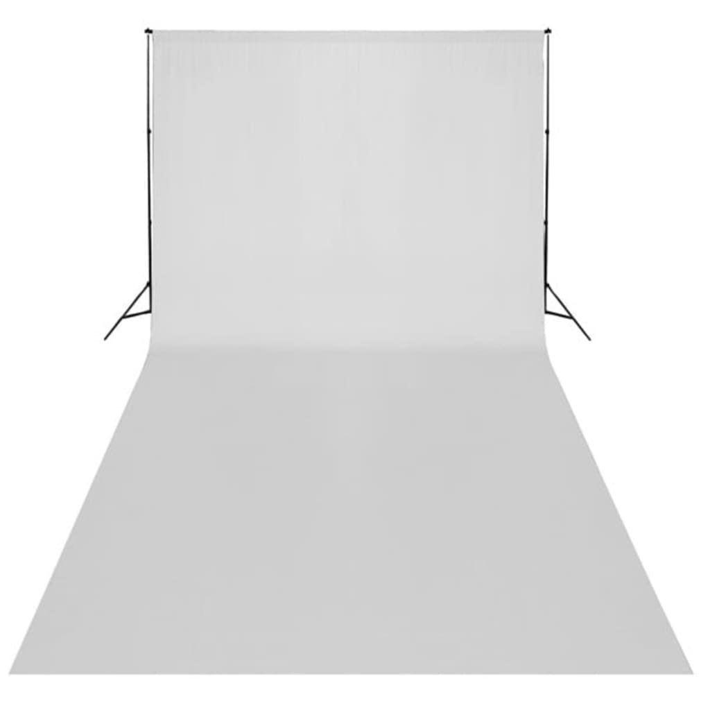 Sfondo Vidaxl senza bianco 600x300 cm di cotone bianco