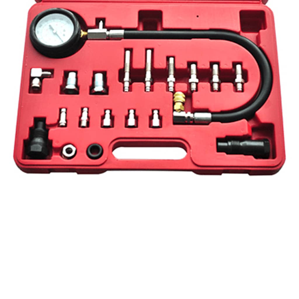Vidaxl set di tester di compressione da 20 parti per motori diesel