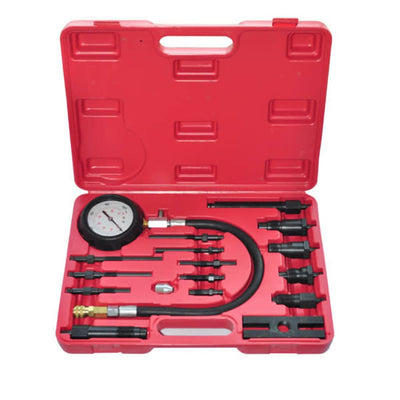 Vidaxl Set di tester di compressione da 17 parti per motori diesel