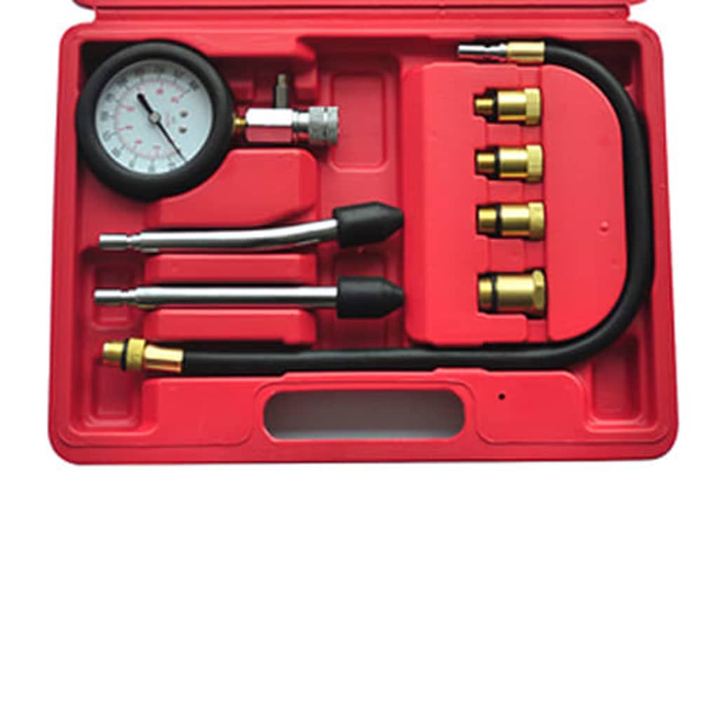 Vidaxl Set di tester di compressione in 9 parti per motori a benzina