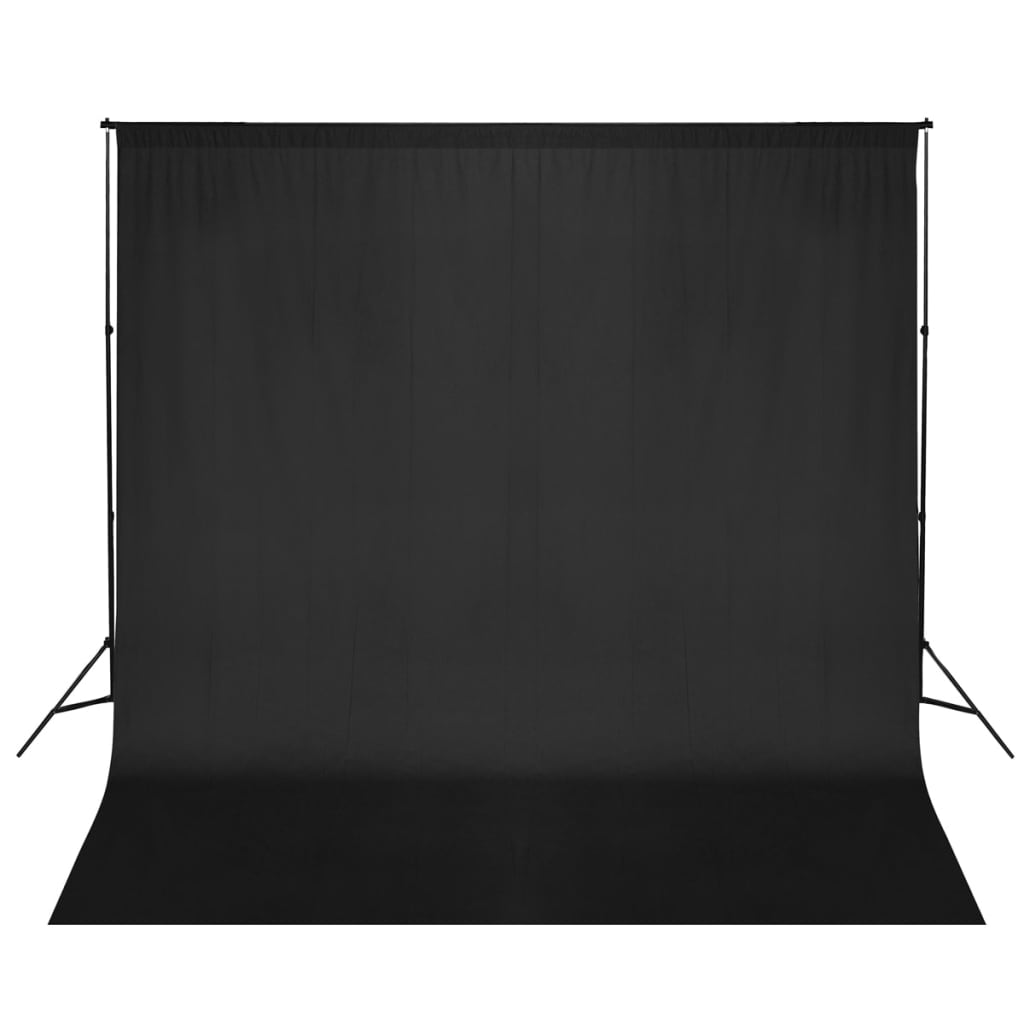 Sistema de fondo de Vidaxl 600x300 cm negro