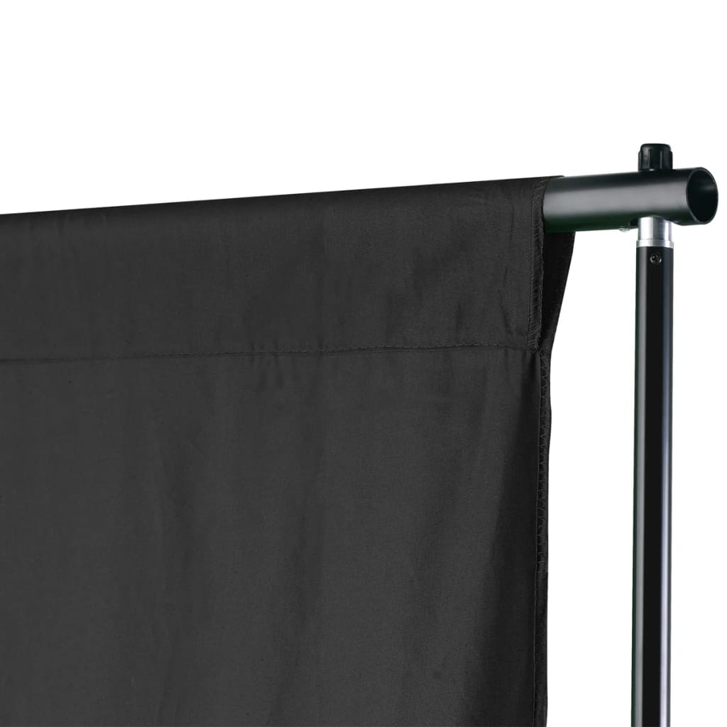 Sistema de fondo de Vidaxl 600x300 cm negro