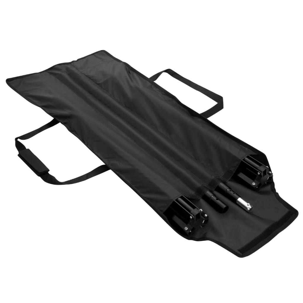 Vidaxl Sistema di sfondo 300x300 cm nero