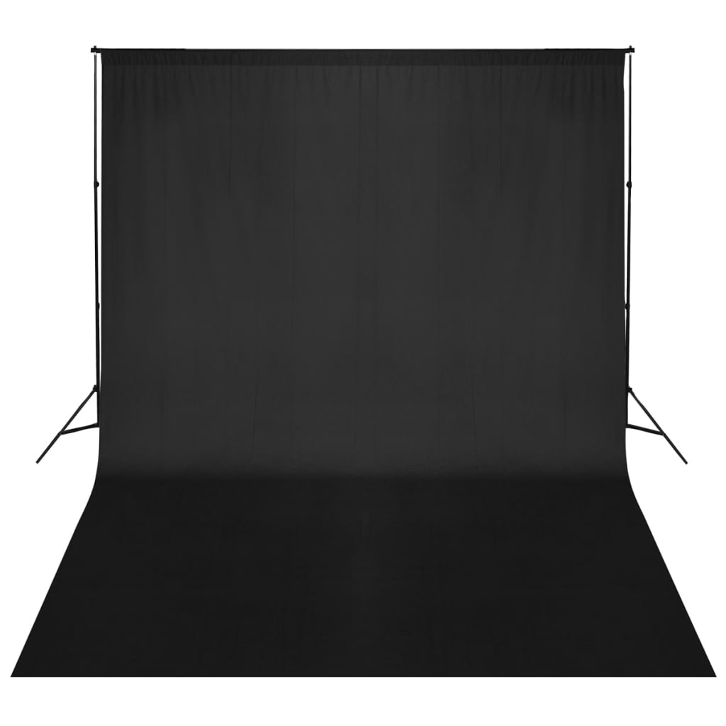 Sistema di sfondo Vidaxl 500x300 cm nero