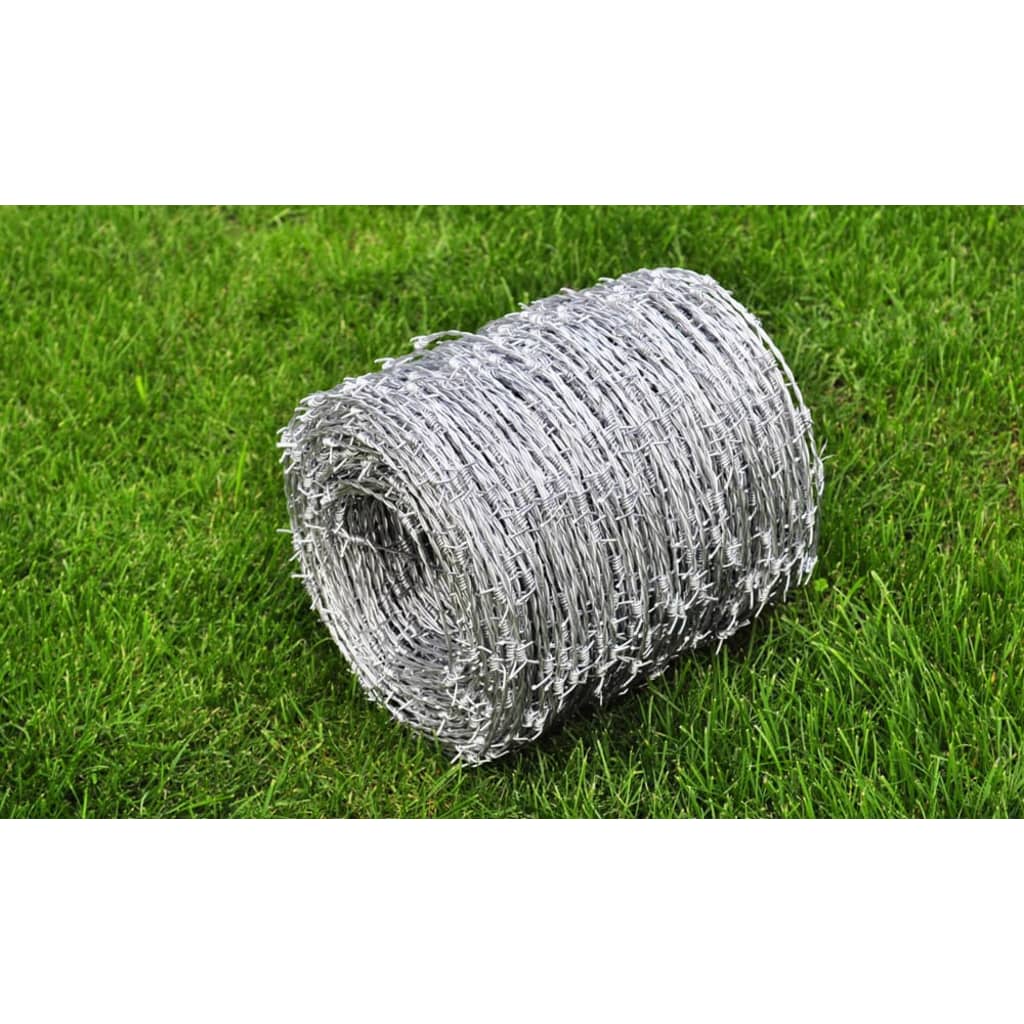 Alambre de púas Vidaxl galvanizado 500 m