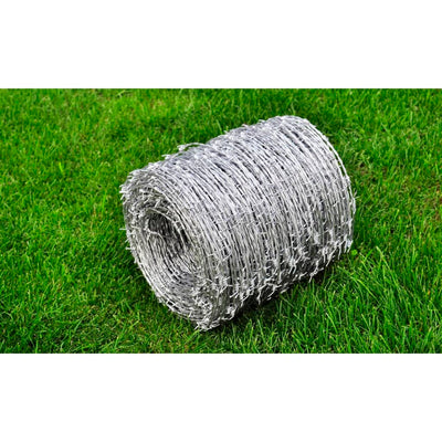 Vidaxl filo spinato zincato 500 m