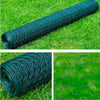 Vidaxl filo mesh esagonale 1x25 m in acciaio verde scuro