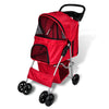 Vidaxl cochecito para perro rojo