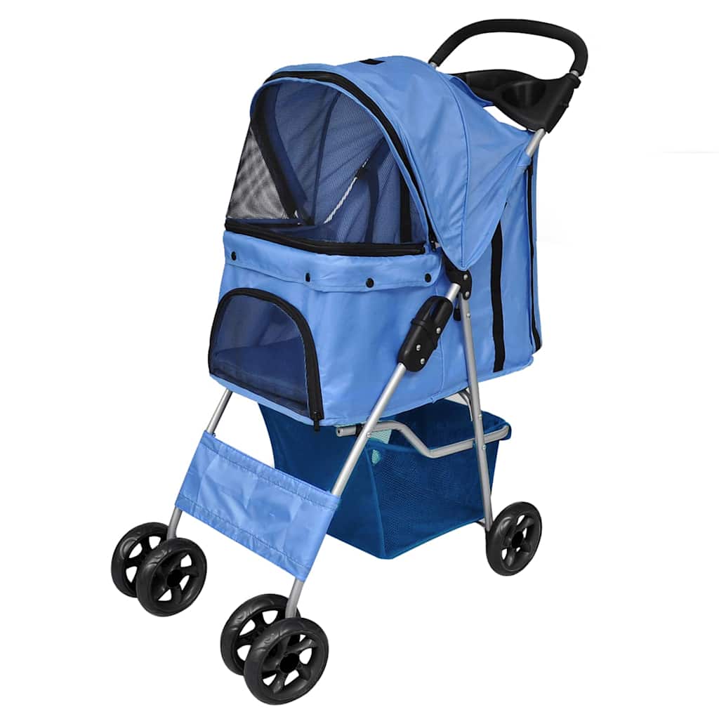 Vidaxl Passeggino per il blu del cane
